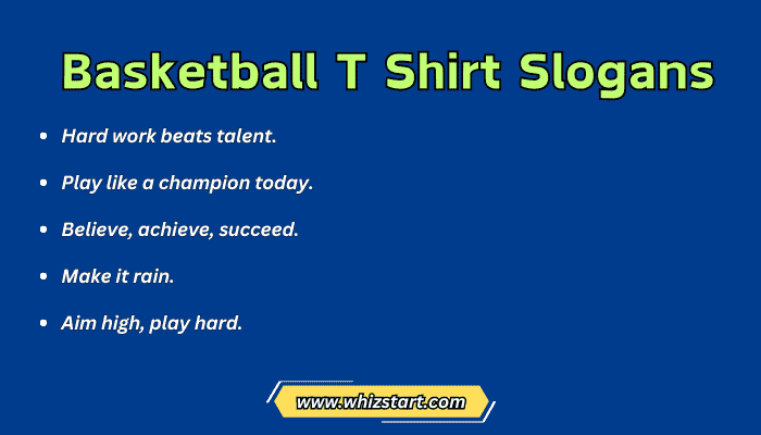 Basketball T Shirt Slogans