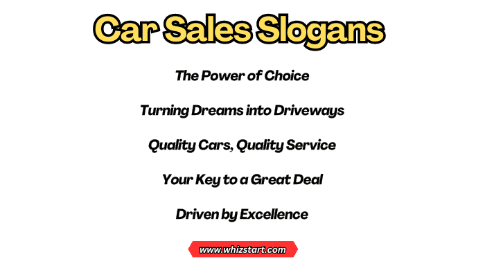 Car Sales Slogans