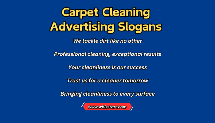 Carpet Cleaning Advertising Slogans