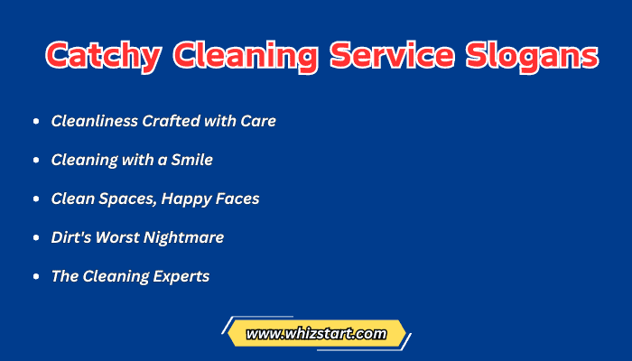 Catchy Cleaning Service Slogans