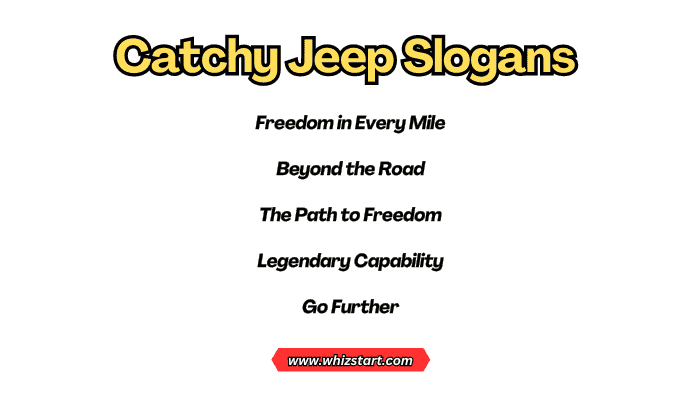Catchy Jeep Slogans