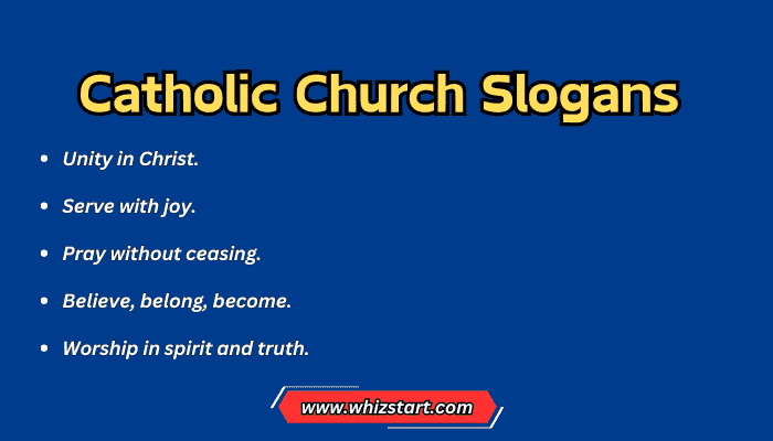 Catholic Church Slogans