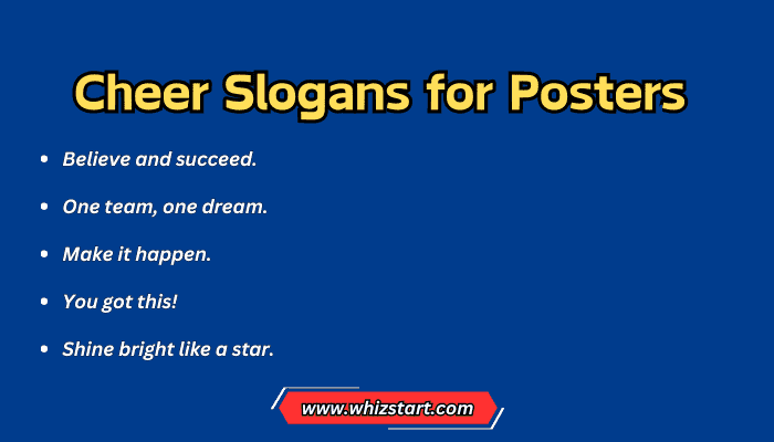 Cheer Slogans for Posters