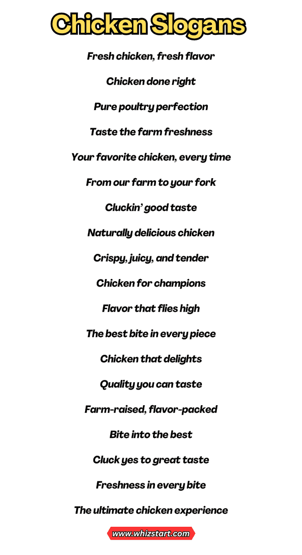 Chicken Slogans