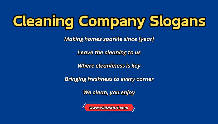 Cleaning Company Slogans