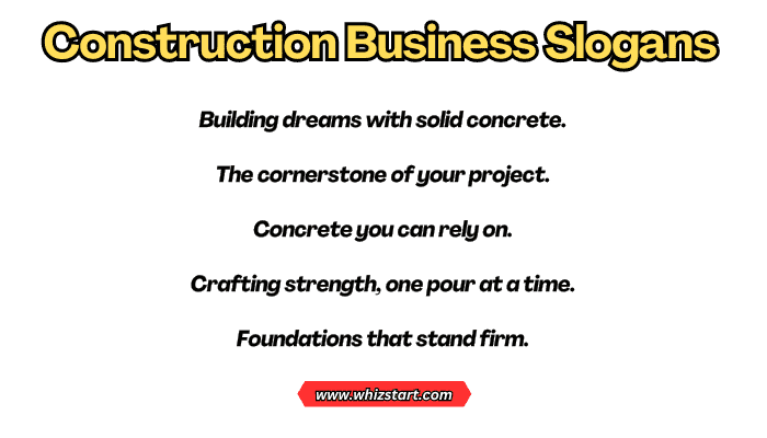 Construction Business Slogans