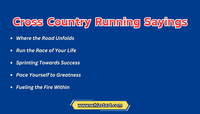 Cross Country Running Sayings