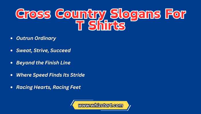 Cross Country Slogans For T Shirts