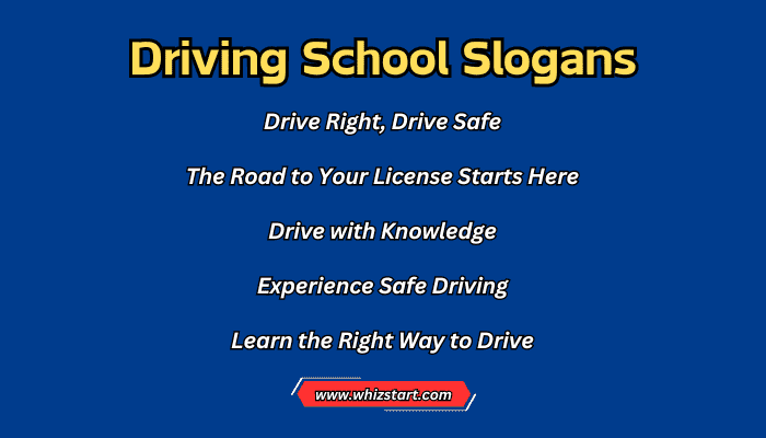 Driving School Slogans