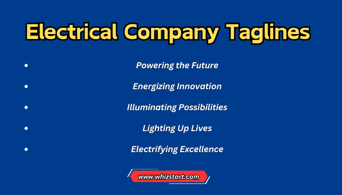 Electrical Company Taglines