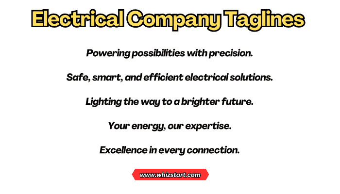 Electrical Company Taglines