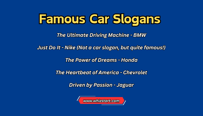 Famous Car Slogans