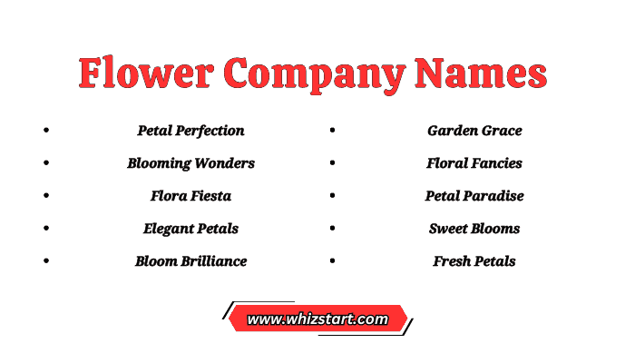 Flower Company Names