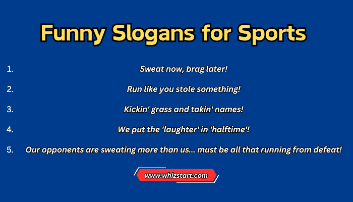 Funny Slogans for Sports