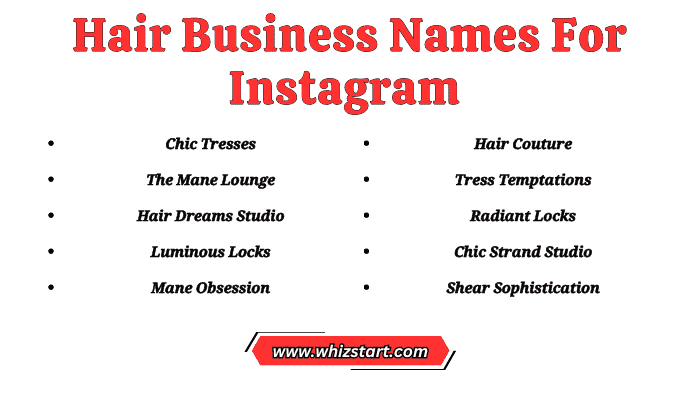 Hair Business Names For Instagram