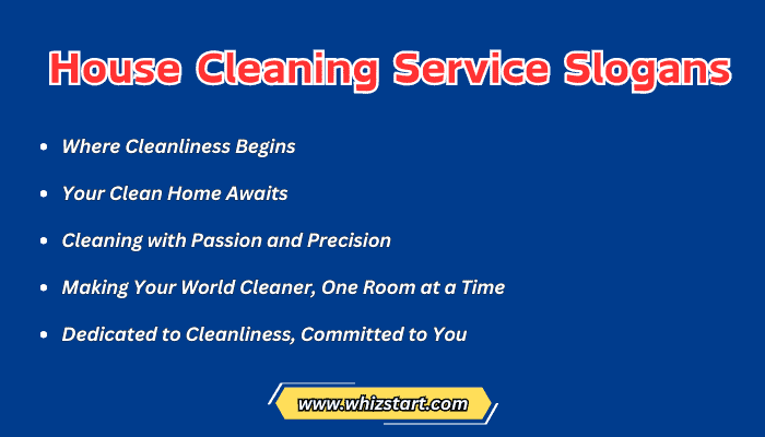 House Cleaning Service Slogans