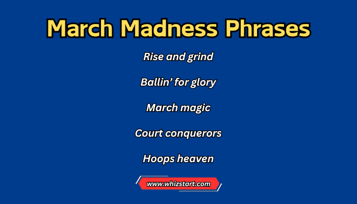 March Madness Phrases
