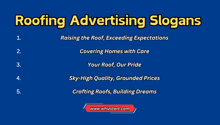 Roofing Advertising Slogans