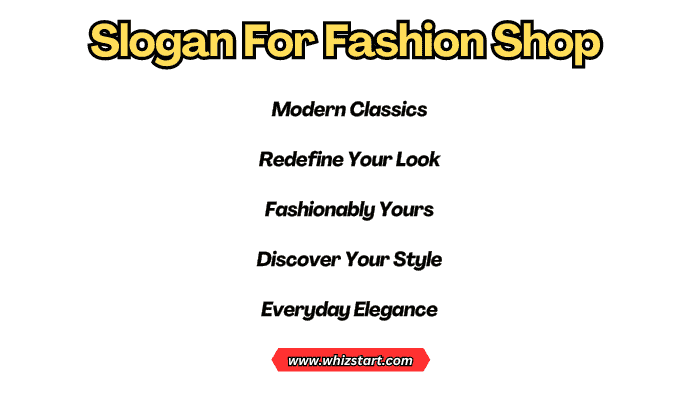 Slogan For Fashion Shop