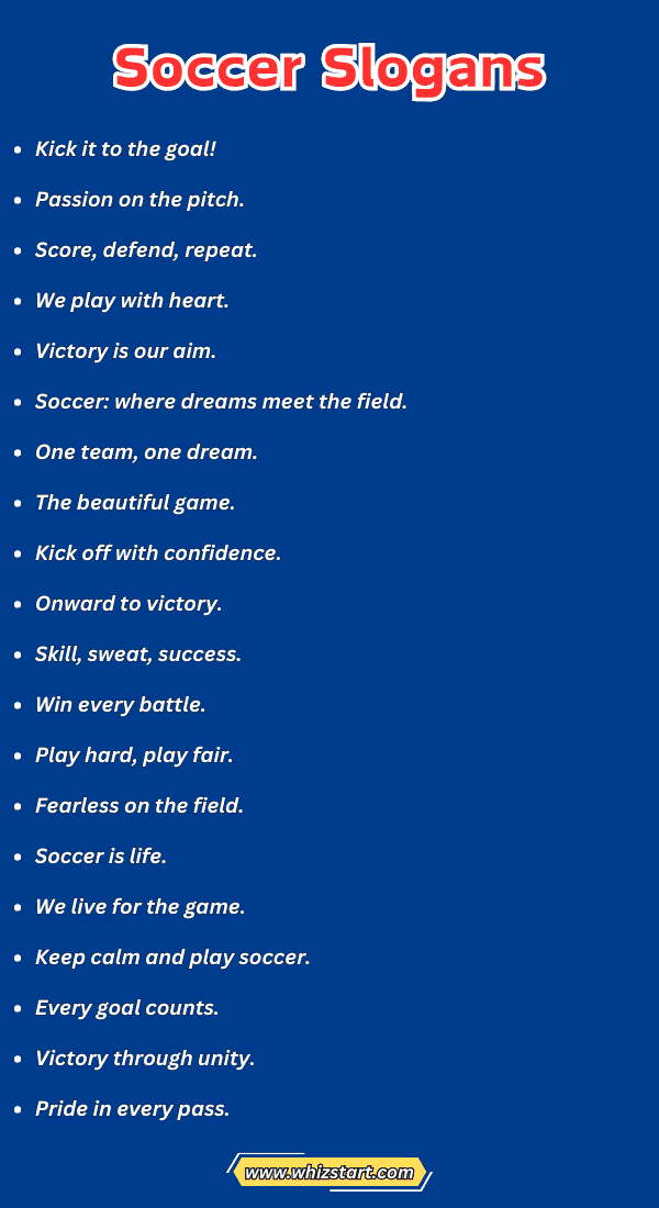 Soccer Slogans