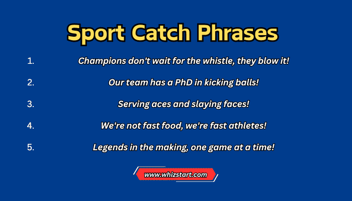 Sport Catch Phrases