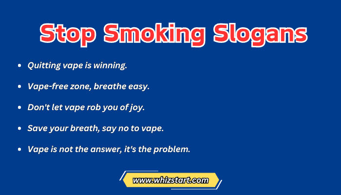 Stop Smoking Slogans