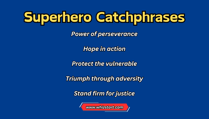 Superhero Catchphrases