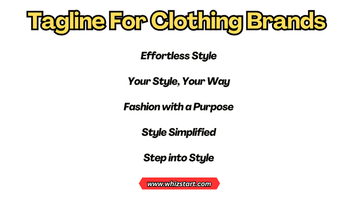 Tagline For Clothing Brands