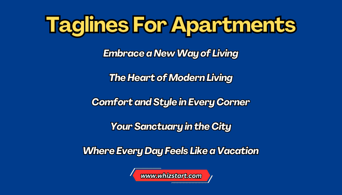 Taglines For Apartments
