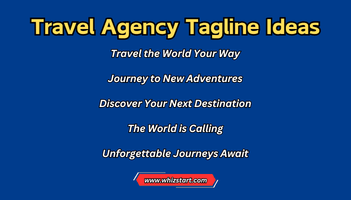 Travel Agency Tagline Ideas