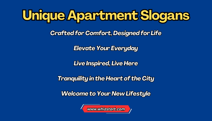 Unique Apartment Slogans