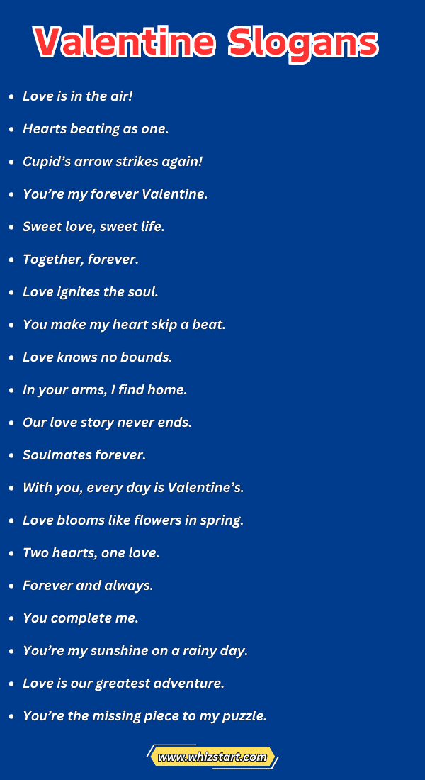 Valentine Slogans