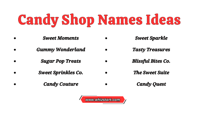 Candy Shop Names Ideas