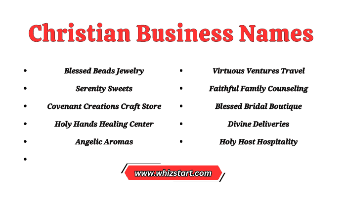 Christian Business Names