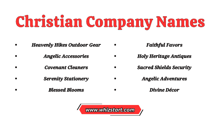 Christian Company Names