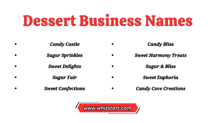 Dessert Business Names