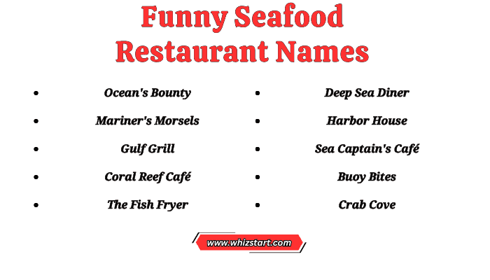 Funny Seafood Restaurant Names
