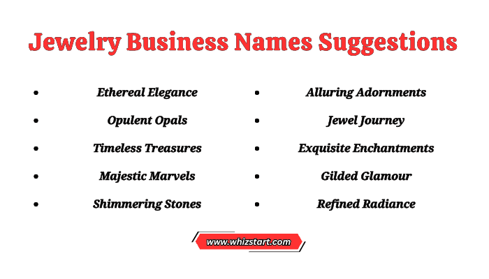 Jewelry Business Names Suggestions