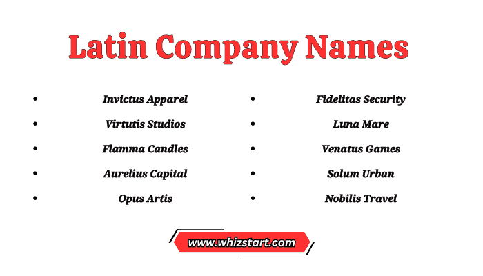 Latin Company Names