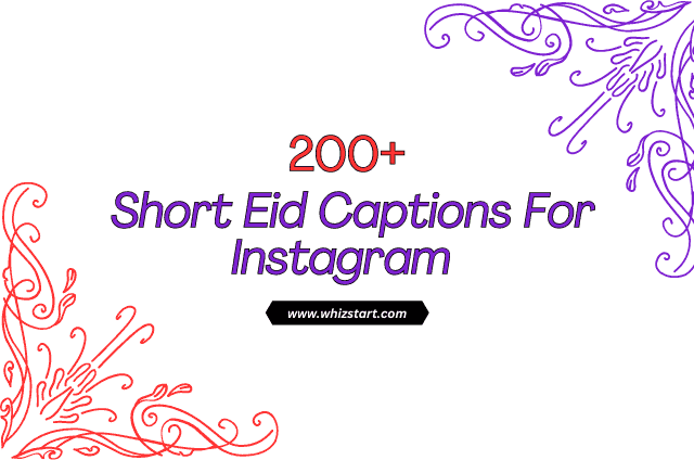 Short Eid Captions For Instagram