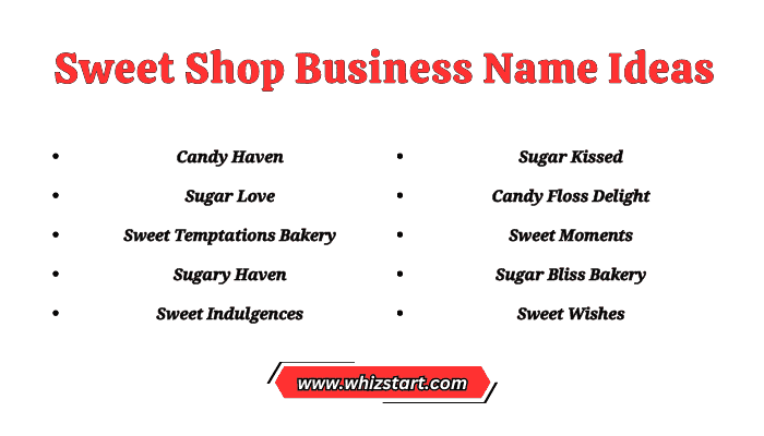 Sweet Shop Business Name Ideas