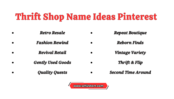 Thrift Shop Name Ideas Pinterest
