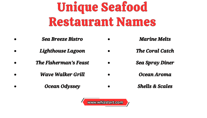 Unique Seafood Restaurant Names