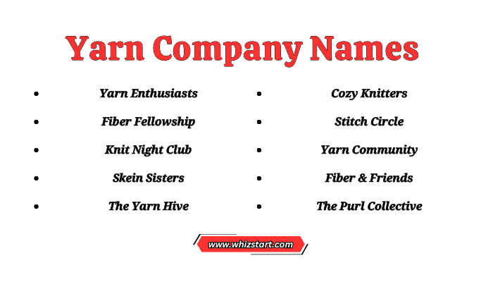 Yarn Company Names