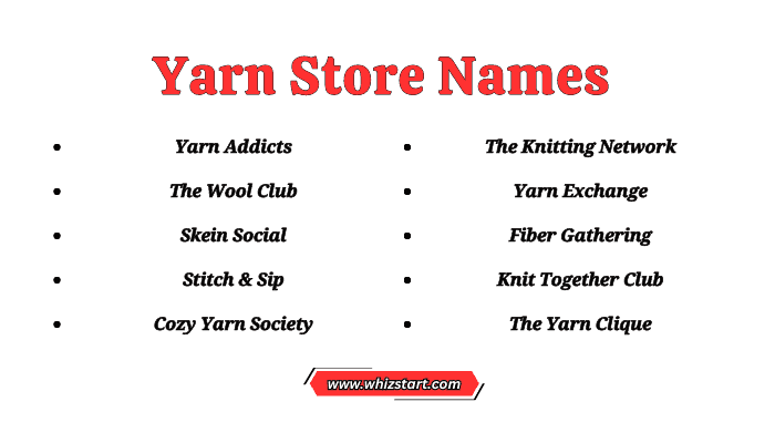 Yarn Store Names