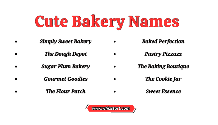 Cute Bakery Names