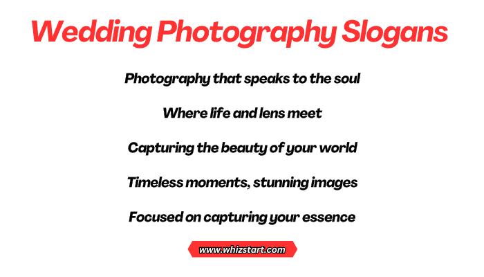 Wedding Photography Slogans