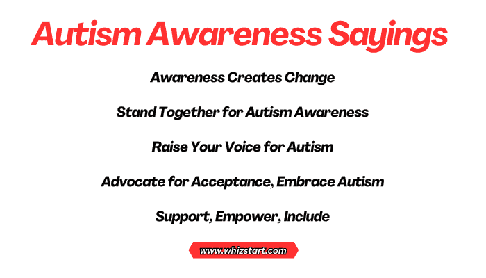 Autism Awareness Sayings