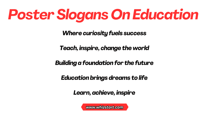 Poster Slogans On Education