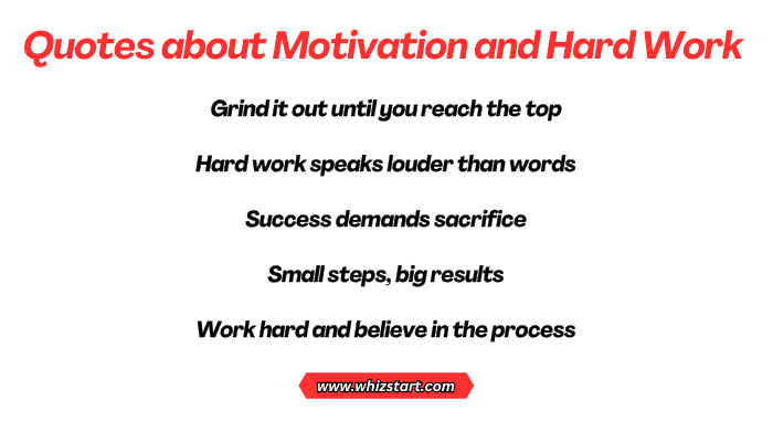 Quotes about Motivation and Hard Work